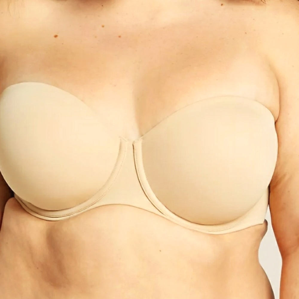 Lane Bryant Multi-way Strapless Bra; 38DDD; Straps Included; Nude; *Final Price*